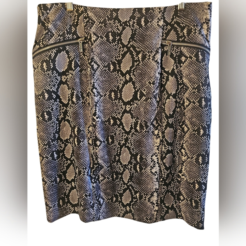 MICHAEL KORS Snake Print Skirt, Women's, Size 14W - NWOT